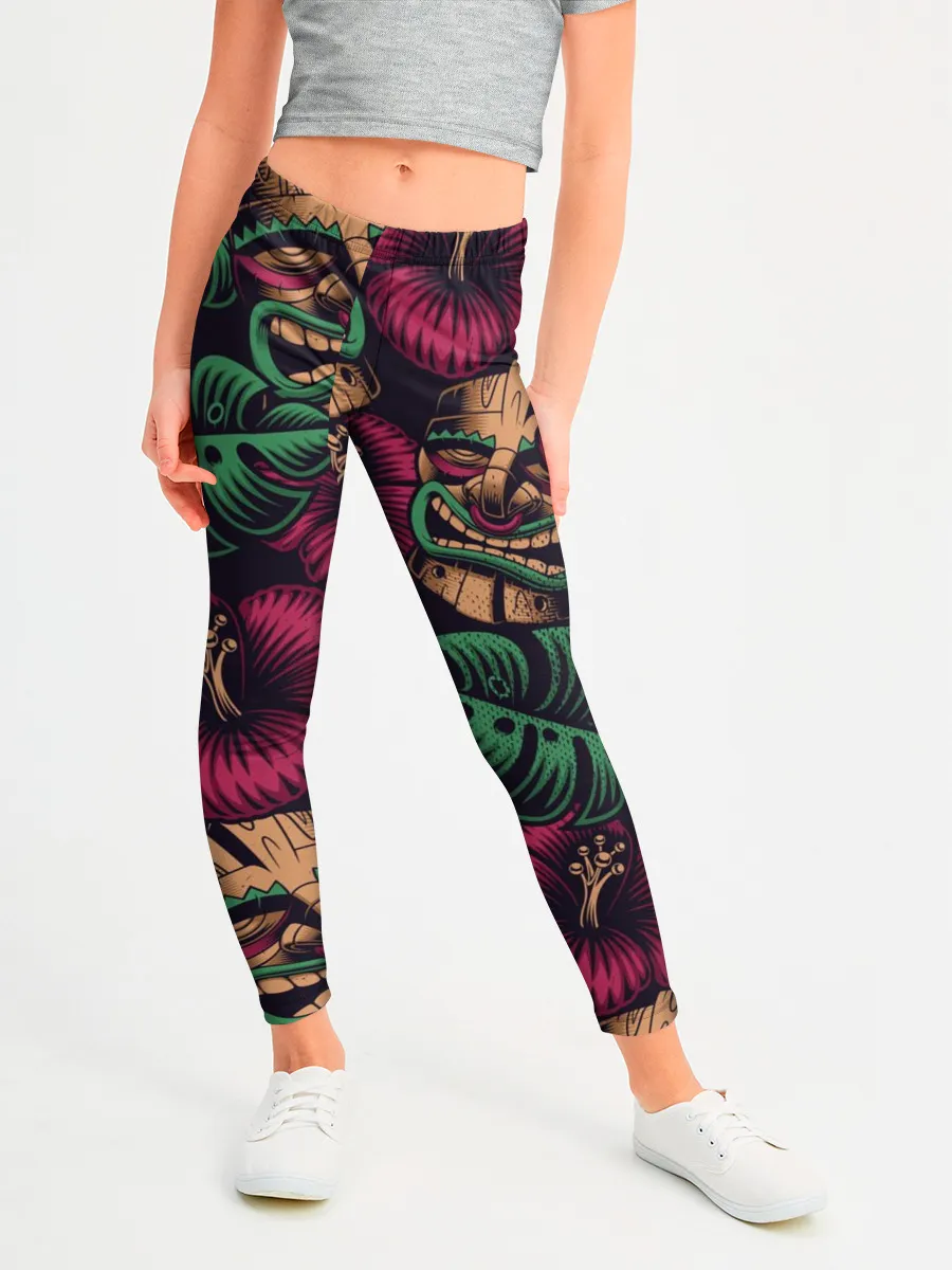 Леггинсы для девочки / Тропический