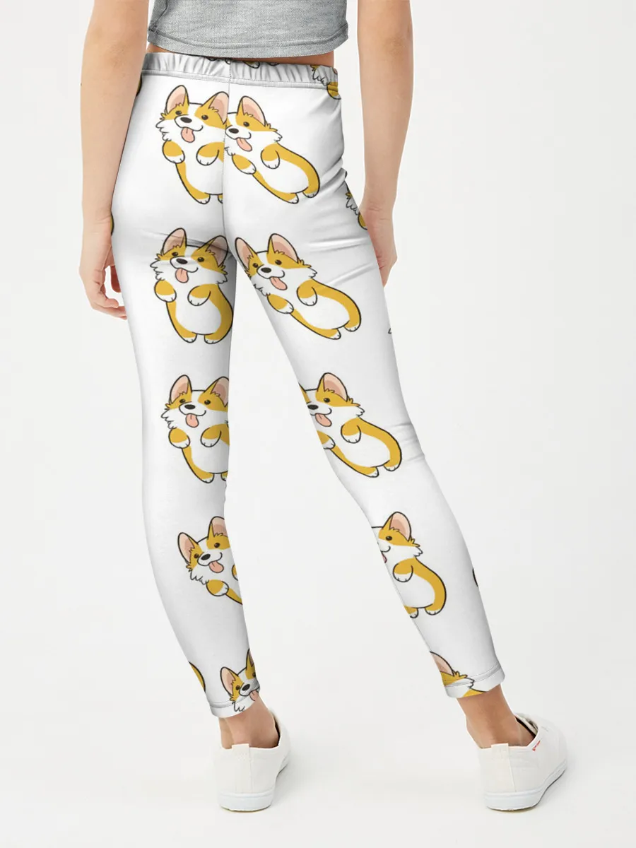 Леггинсы для девочки / Собаки | Корги