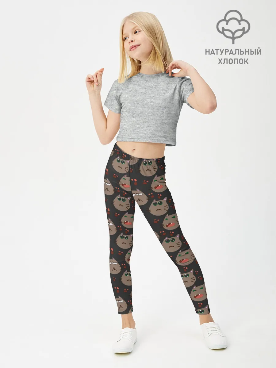 Леггинсы для девочки / Котомания YES