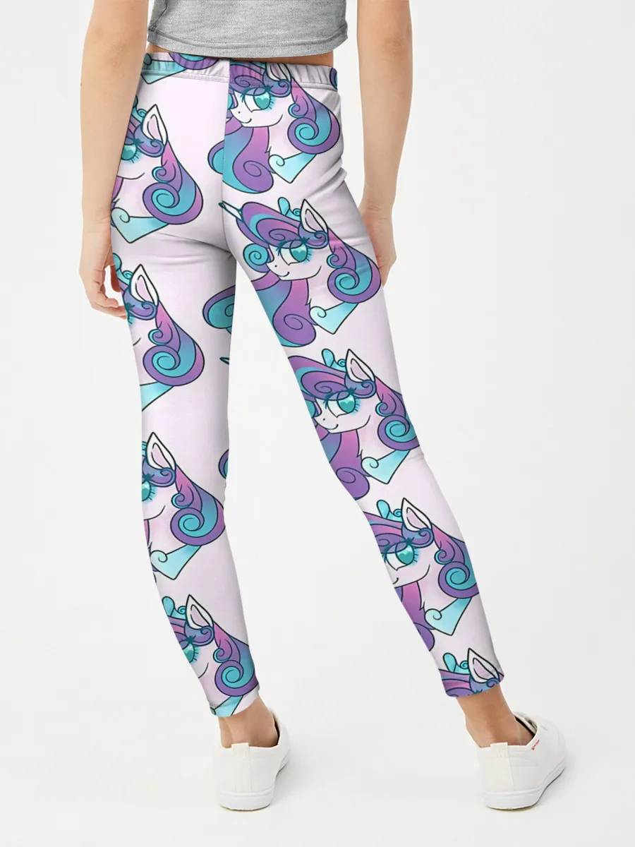 Леггинсы для девочки / Пони узор