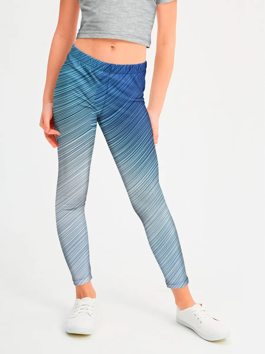 Леггинсы для девочки / Текстура. Оттенки льда