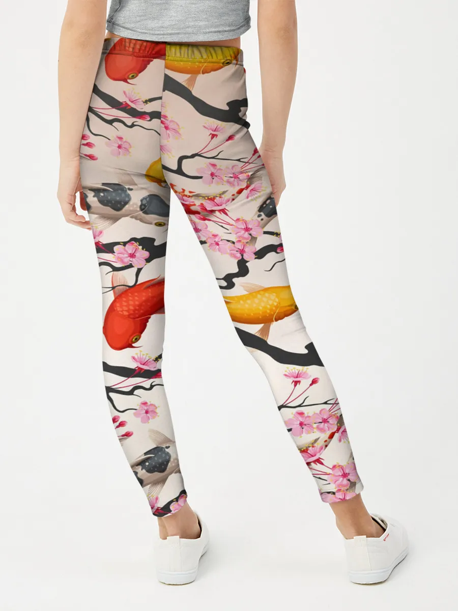 Леггинсы для девочки / Рыбы