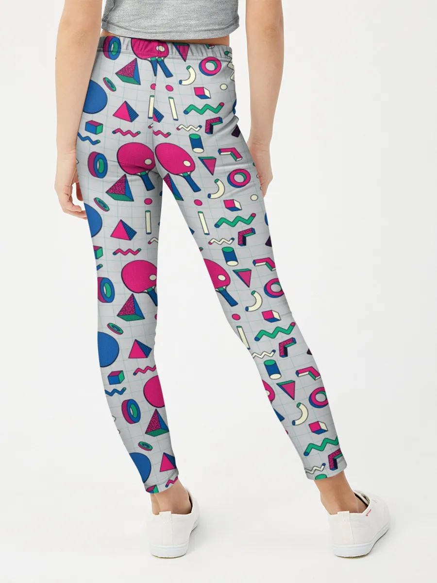 Леггинсы для девочки / Настольный Теннис