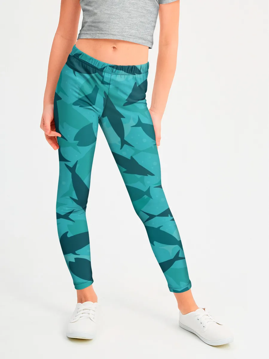 Леггинсы для девочки / Морские жители