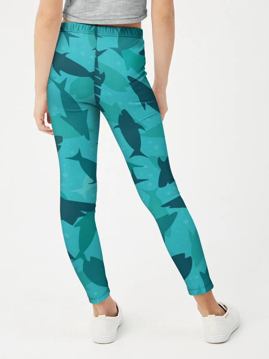 Леггинсы для девочки / Морские жители