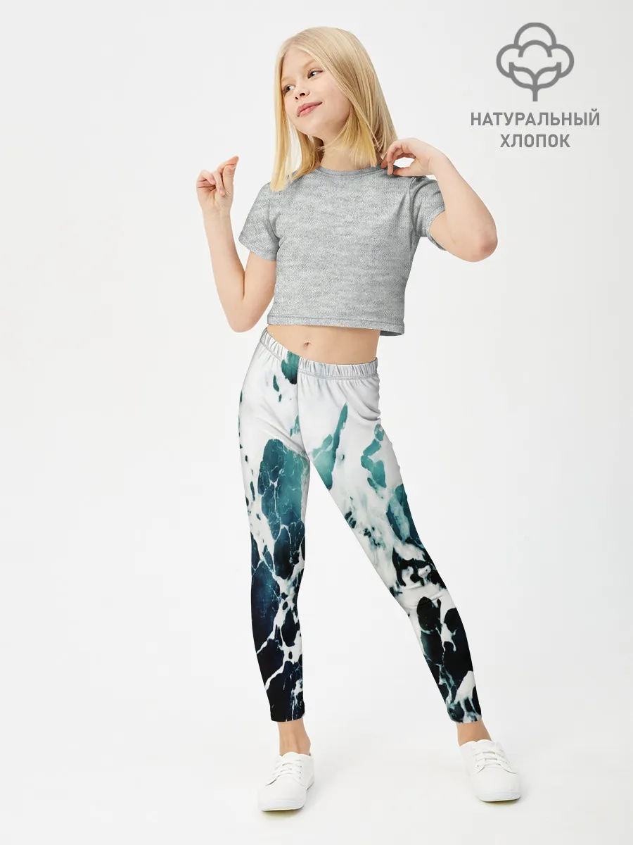 Леггинсы для девочки / море