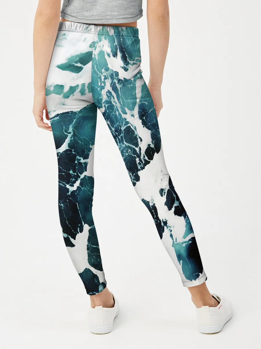 Леггинсы для девочки / море