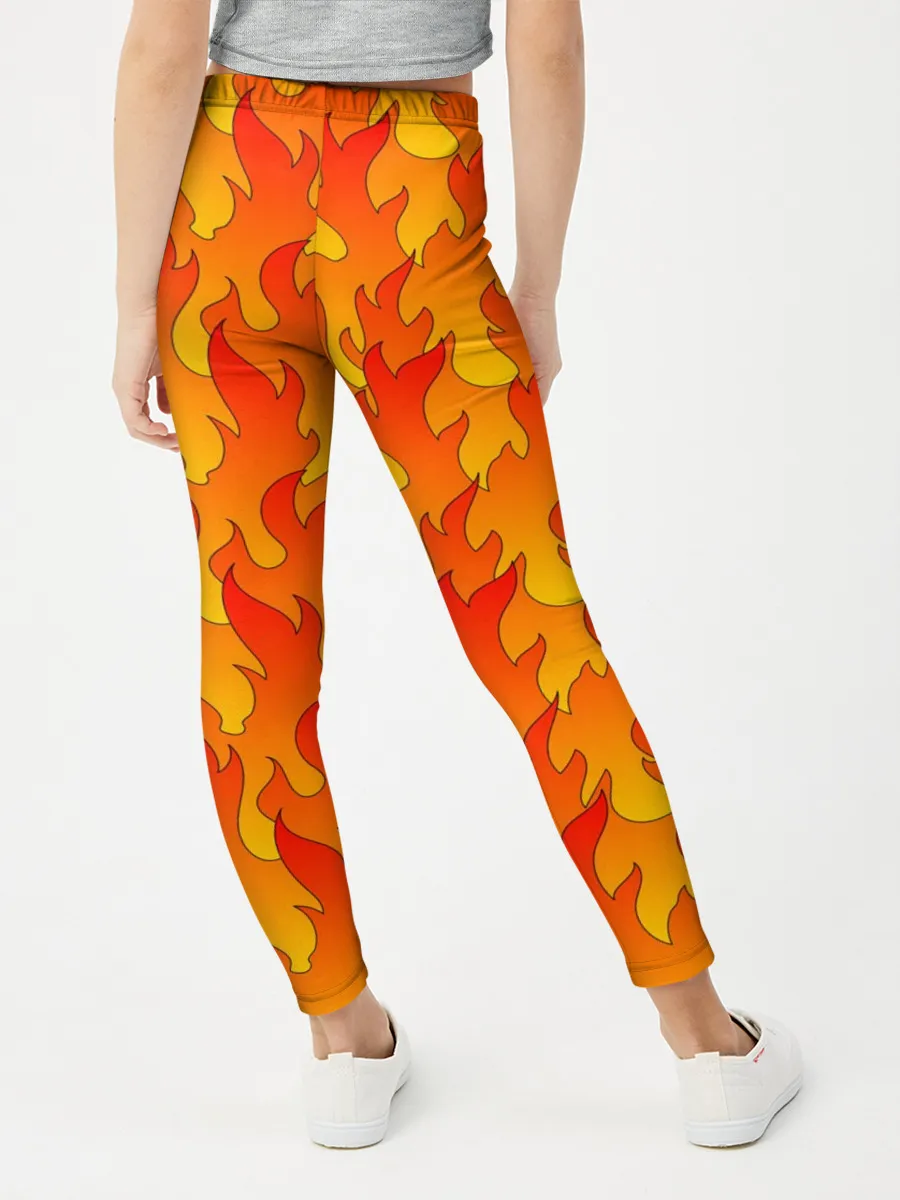 Леггинсы для девочки / ПЛАМЯ 2.0