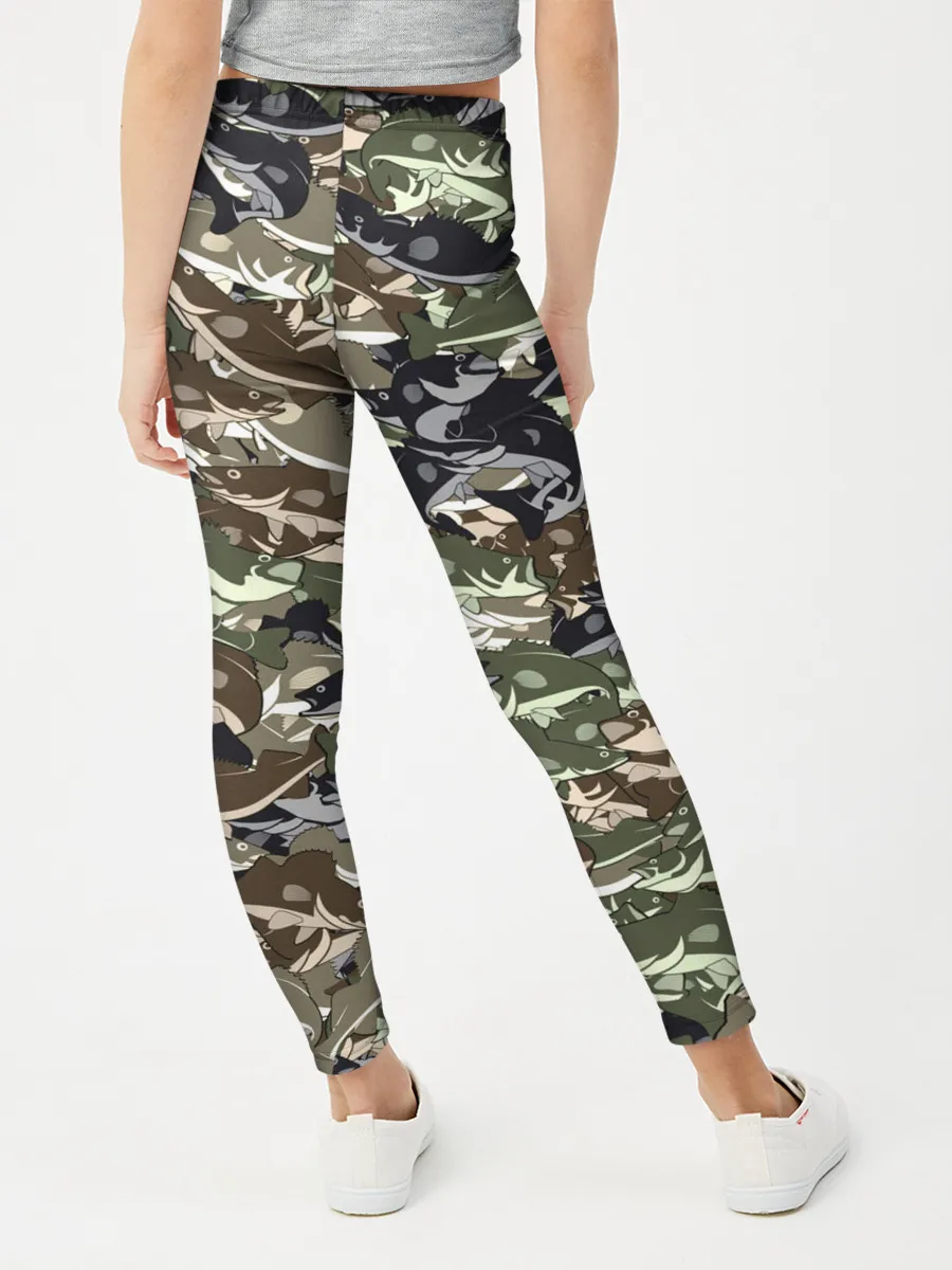 Леггинсы для девочки / Камуфляж для рыбака