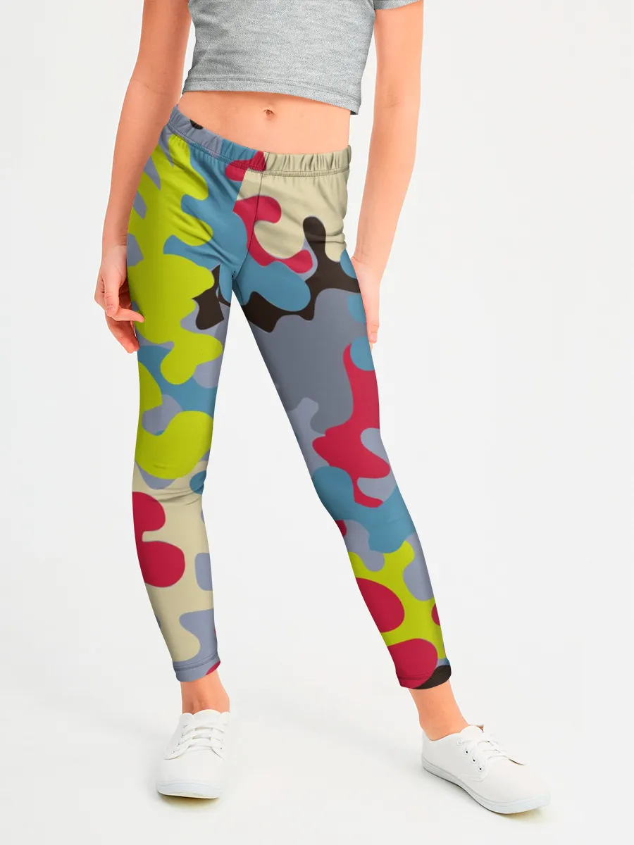 Леггинсы для девочки / Цветные облака