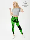 Леггинсы для девочки / Зеленые Кляксы