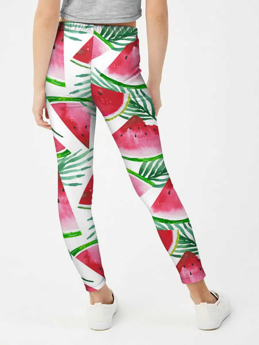 Леггинсы для девочки / Арбузное настроение