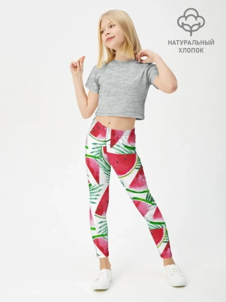 Леггинсы для девочки / Арбузное настроение