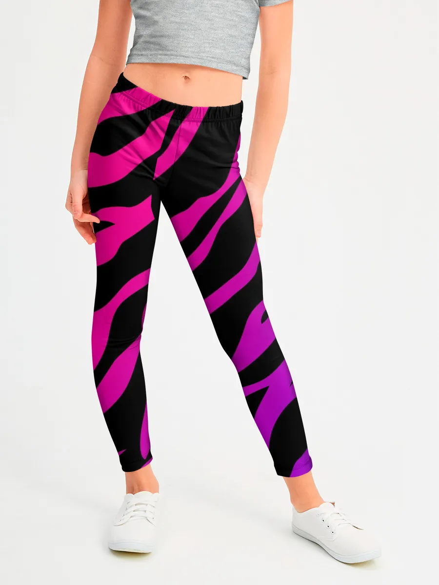 Леггинсы для девочки / Похоже на зебру