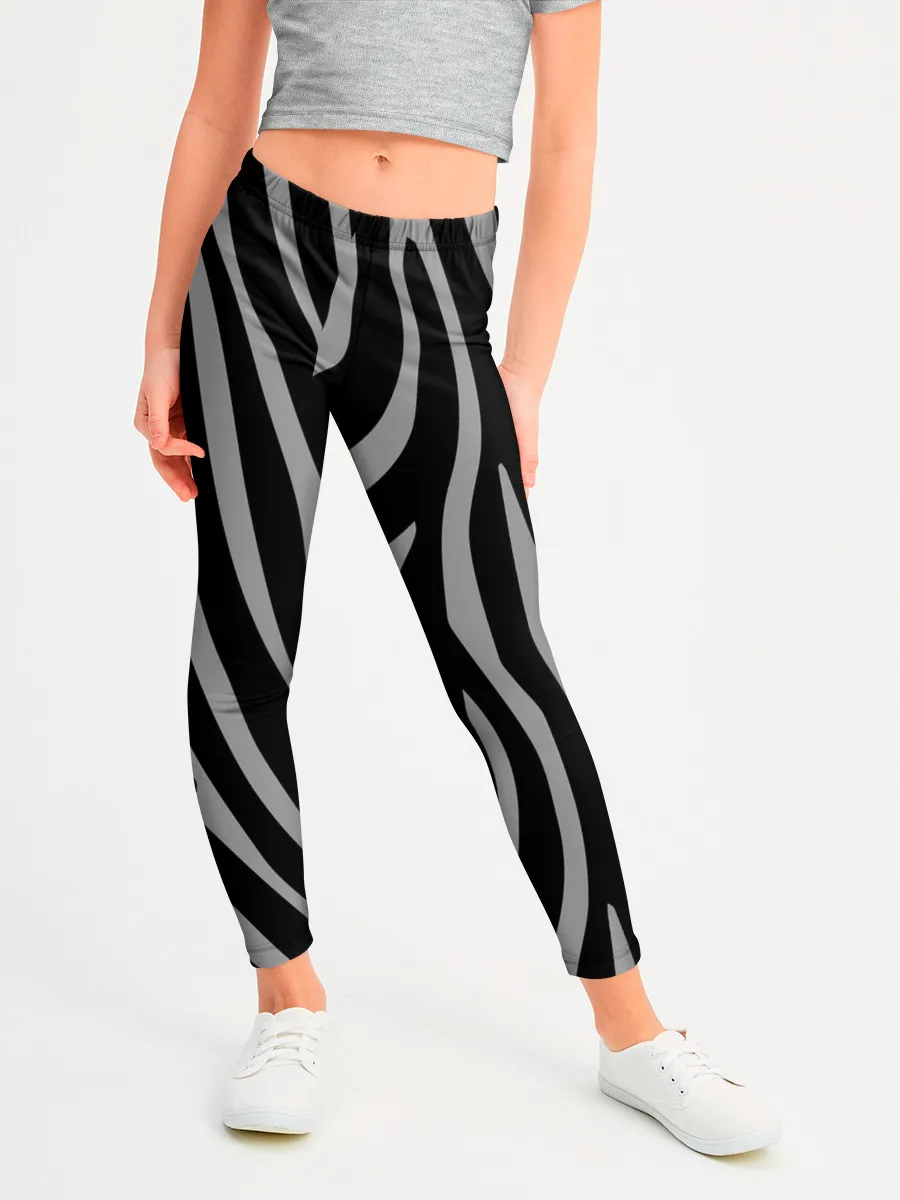 Леггинсы для девочки / Zebra Camouflage
