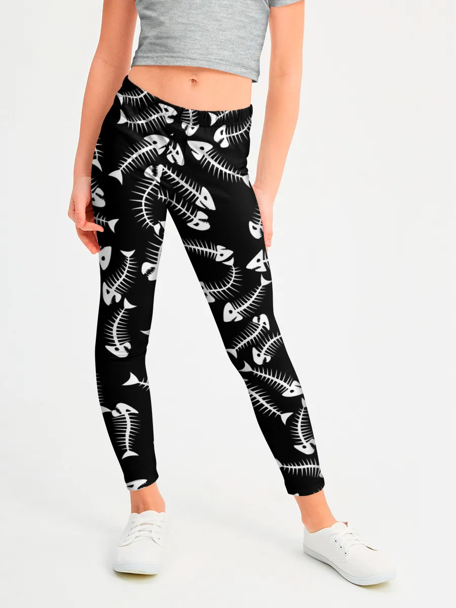 Леггинсы для девочки / Fishbones