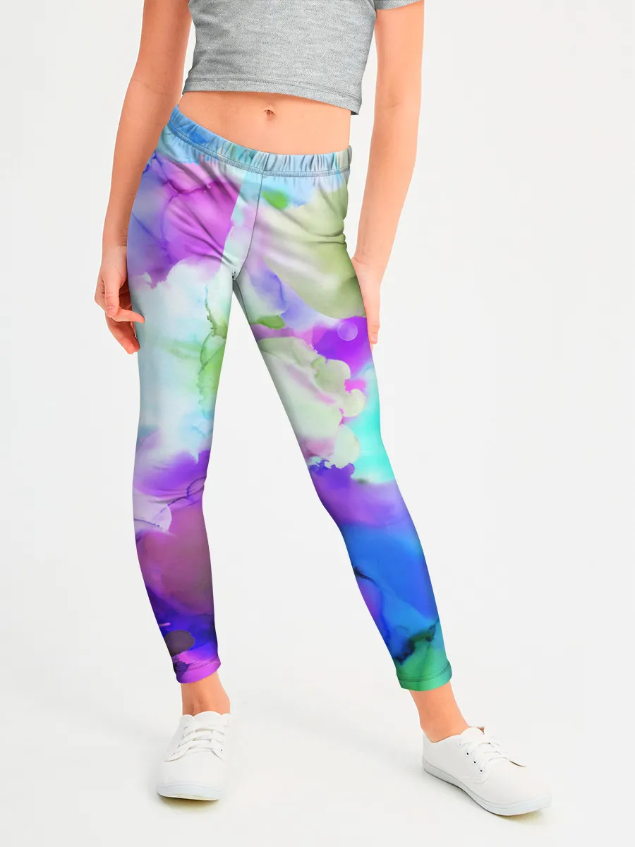 Леггинсы для девочки / Акварельная краска