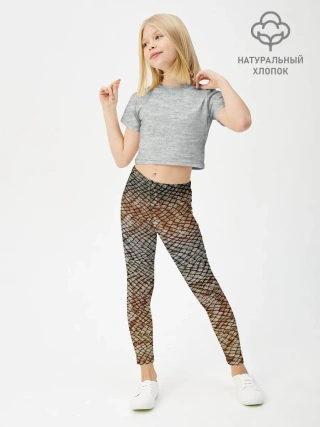 Леггинсы для девочки / Snake skin