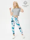 Леггинсы для девочки / Киты и тюлени