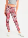Леггинсы для девочки / Красные Цветы