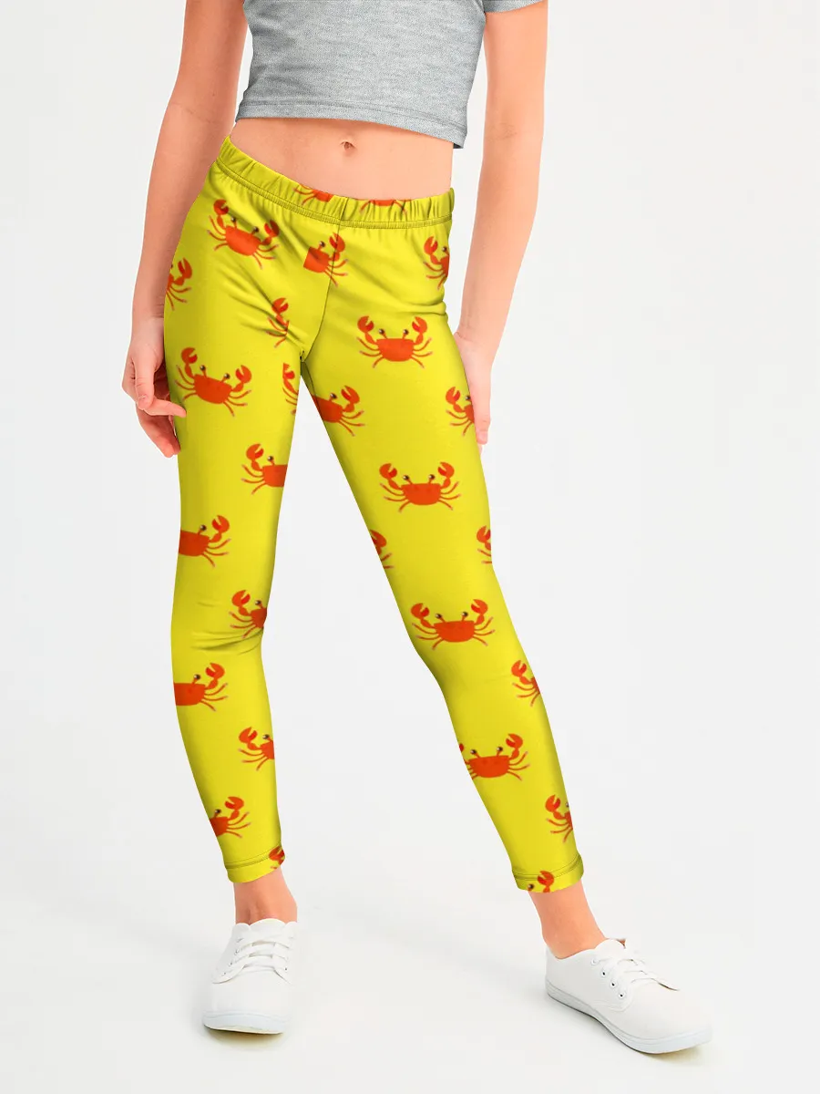 Леггинсы для девочки / Крабы