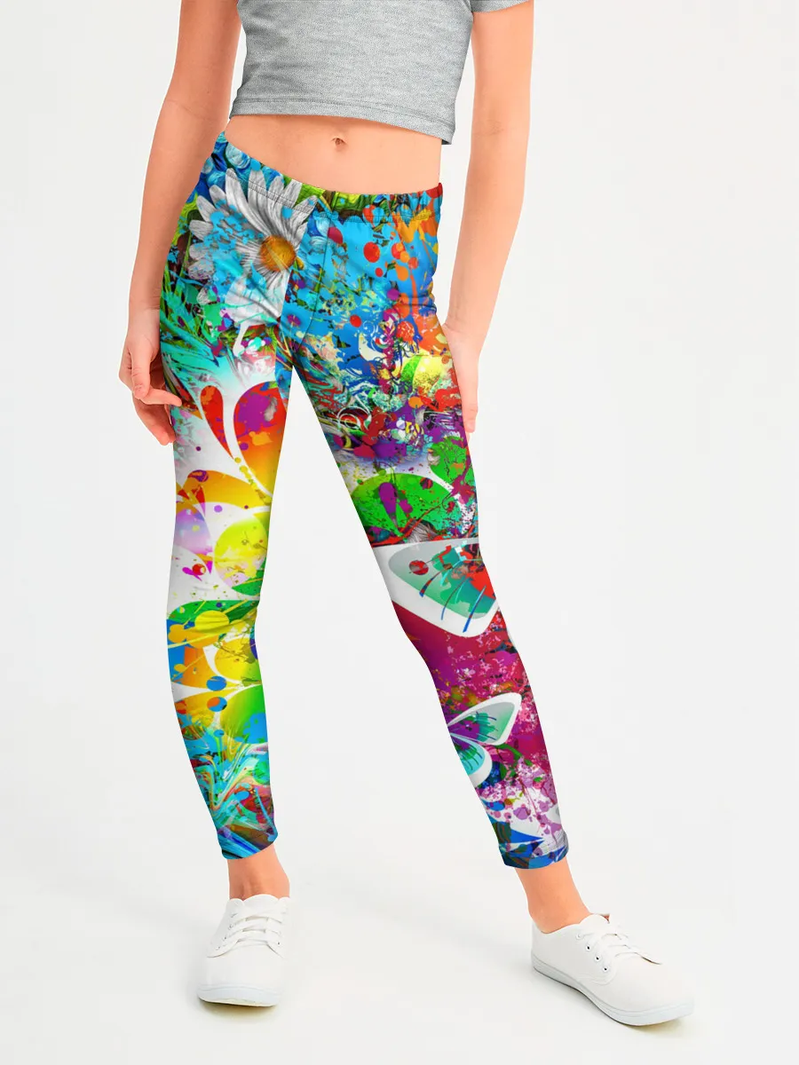 Леггинсы для девочки / ЯРКИЕ КРАСКИ
