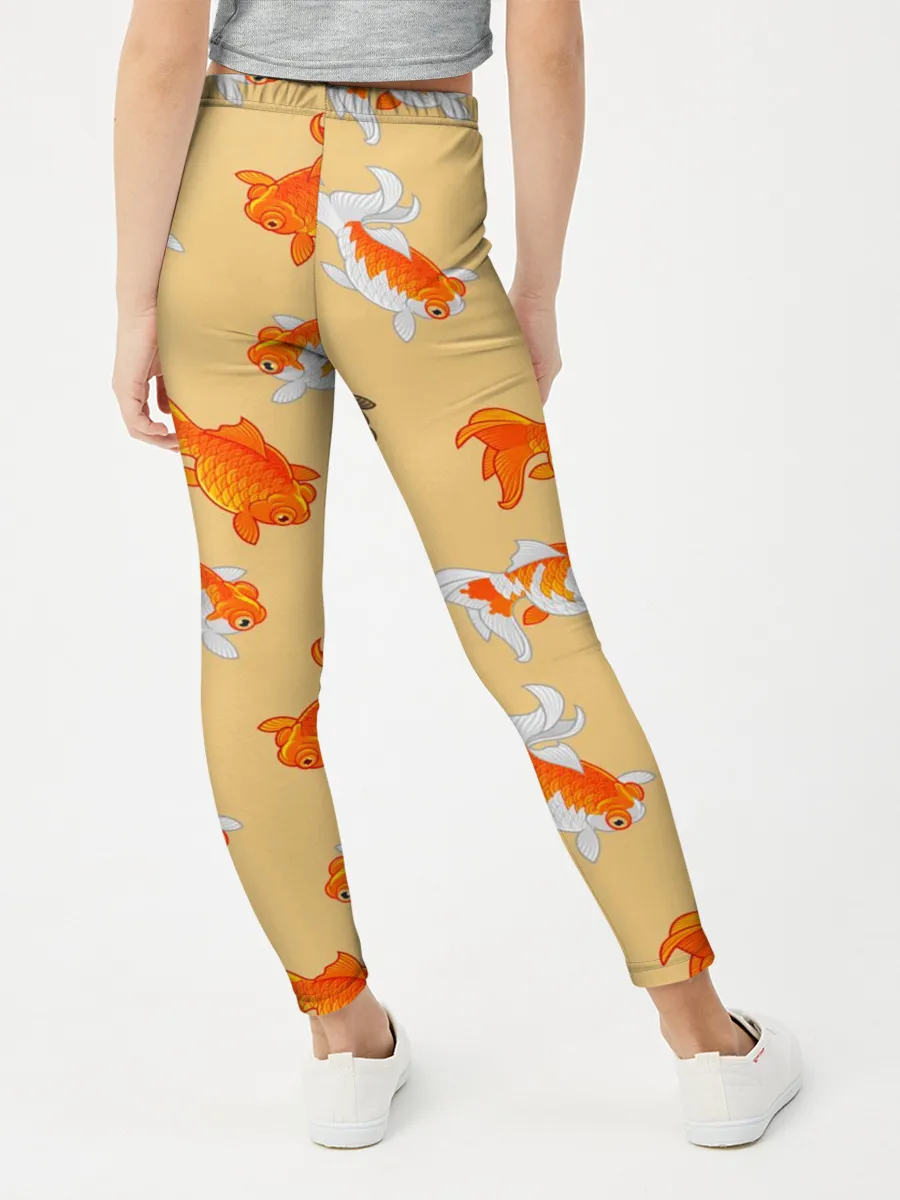 Леггинсы для девочки / Рыбки