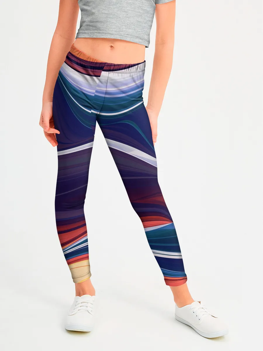 Леггинсы для девочки / Colored lines