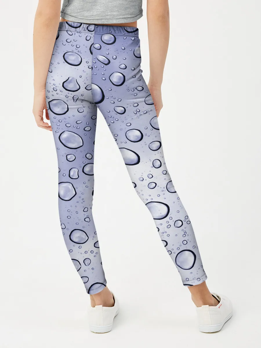 Леггинсы для девочки / Капли на Стекле
