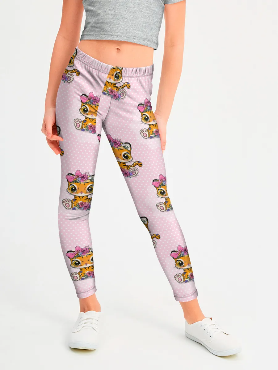 Леггинсы для девочки / Милые маленькие тигрицы