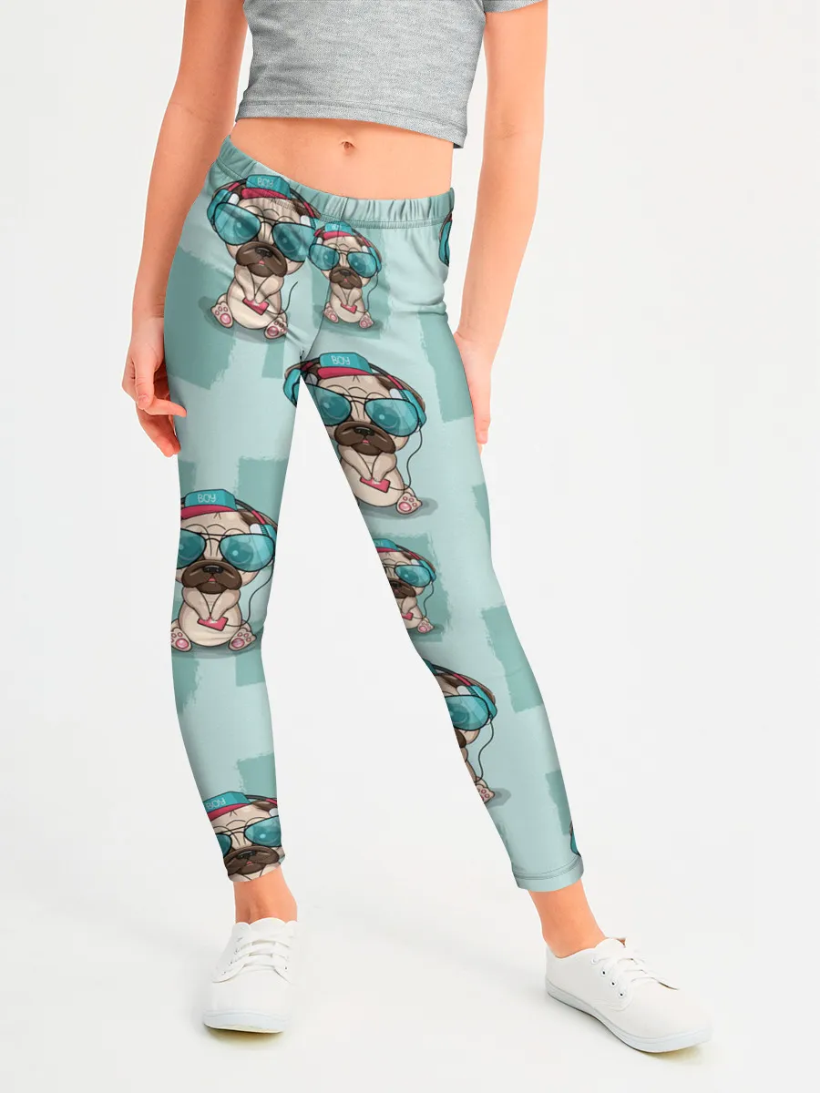 Леггинсы для девочки / Крутой песик