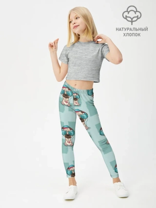 Леггинсы для девочки / Крутой песик