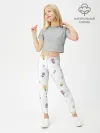 Леггинсы для девочки / Цветы и бабочки