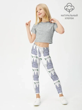 Леггинсы для девочки / Кот каваий