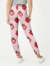 Леггинсы для девочки / Клубничное настроение