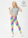 Леггинсы для девочки / Радужные волны