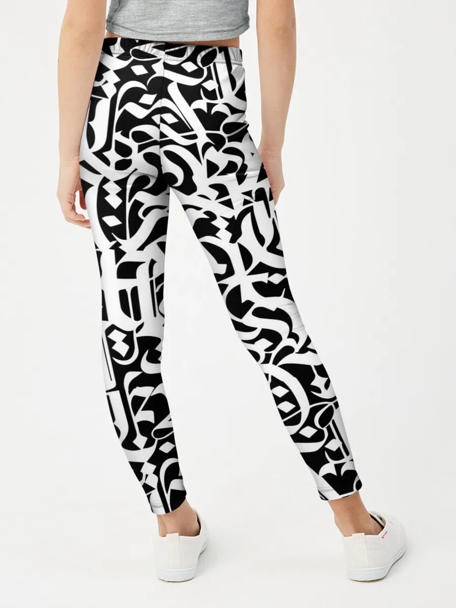 Леггинсы для девочки / КАЛЛИГРАФИЯ / CALLIGRAPHY