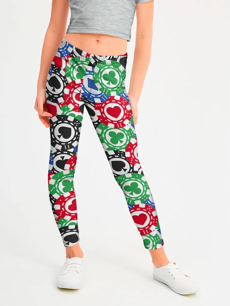 Леггинсы для девочки / Покер