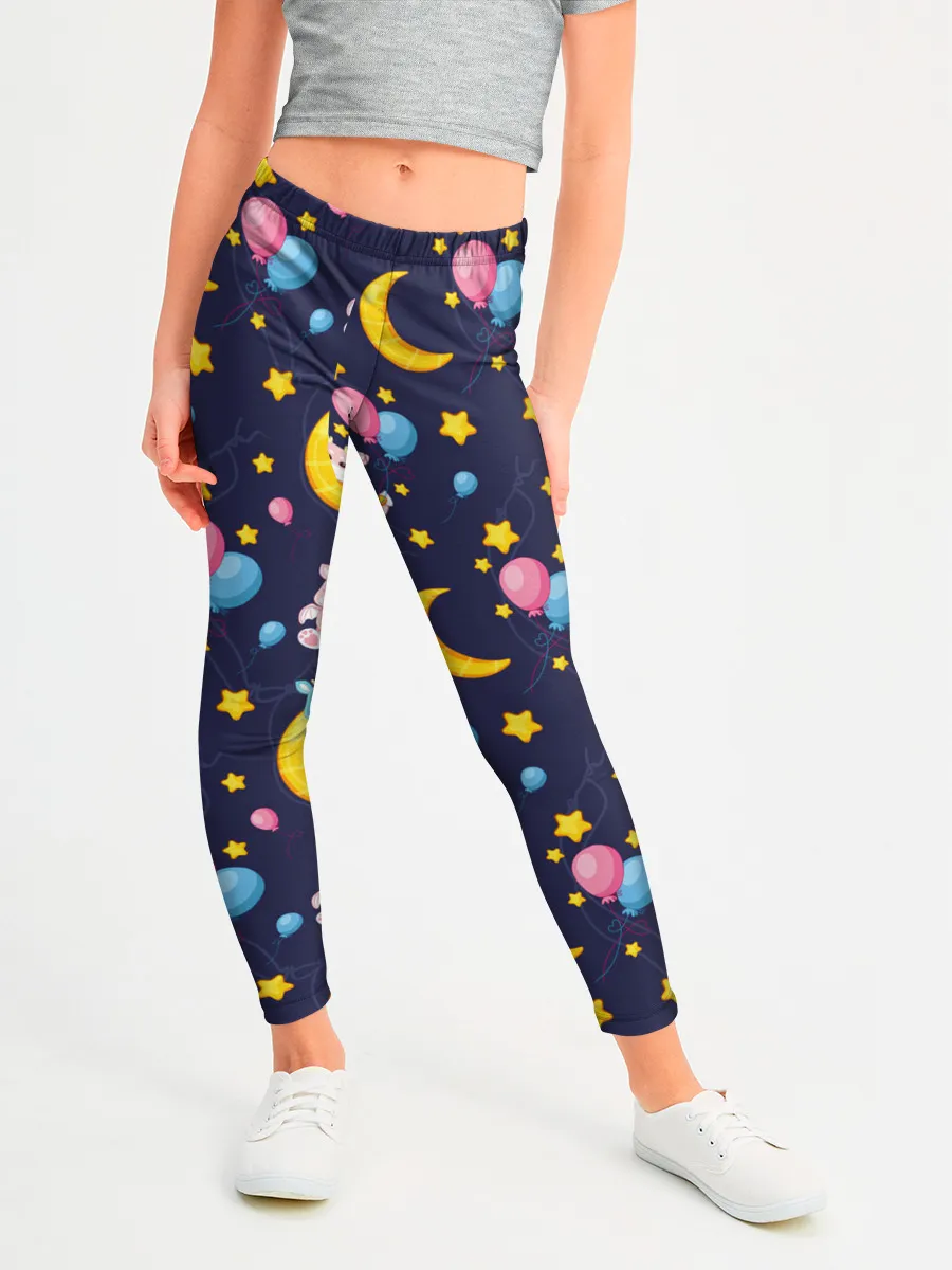 Леггинсы для девочки / Ночные дракончики