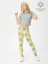 Леггинсы для девочки / Ромашки | 2