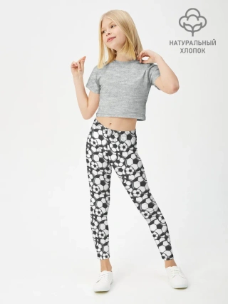 Леггинсы для девочки / Футбольные Мячи