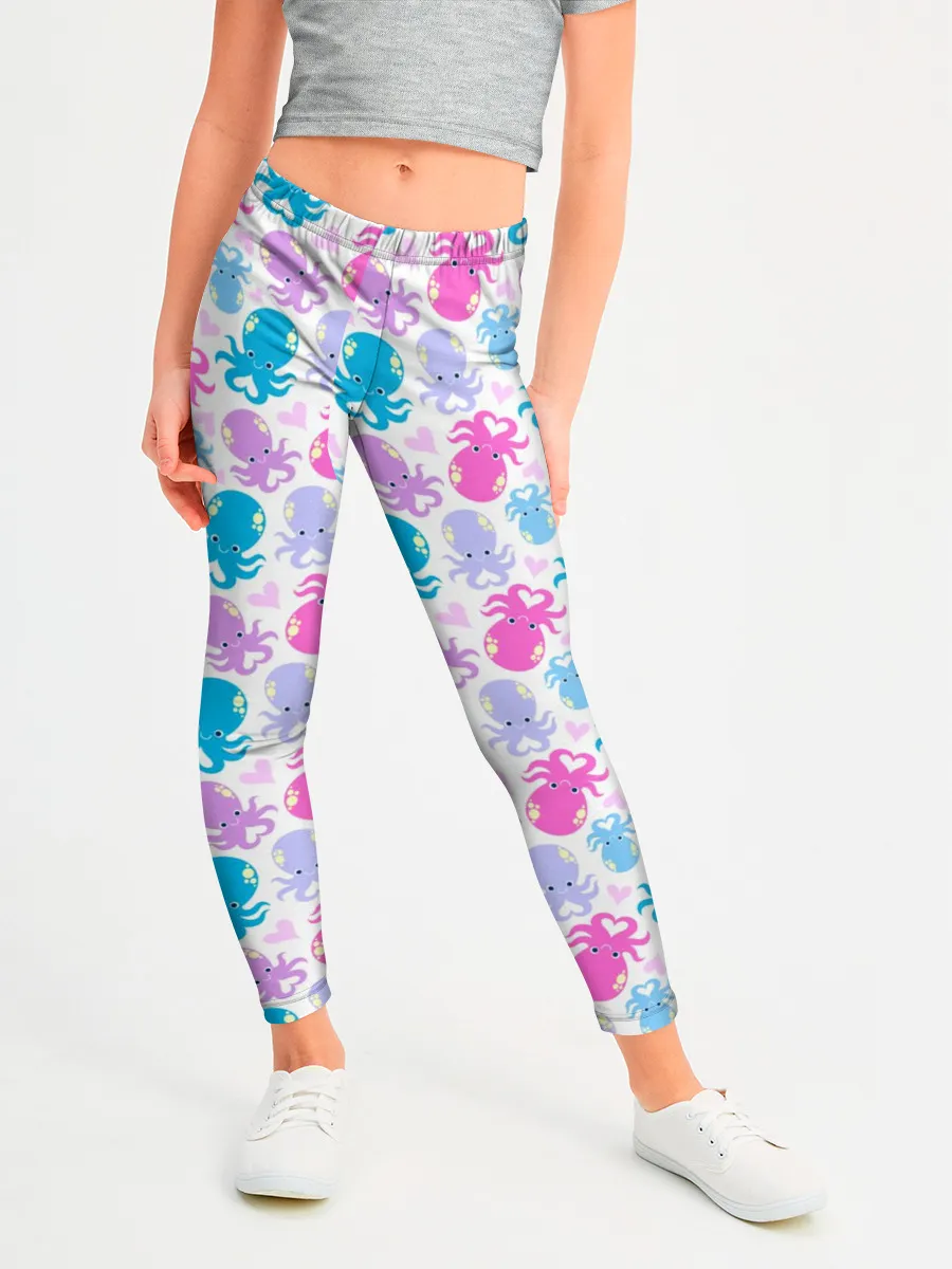 Леггинсы для девочки / Осьминоги