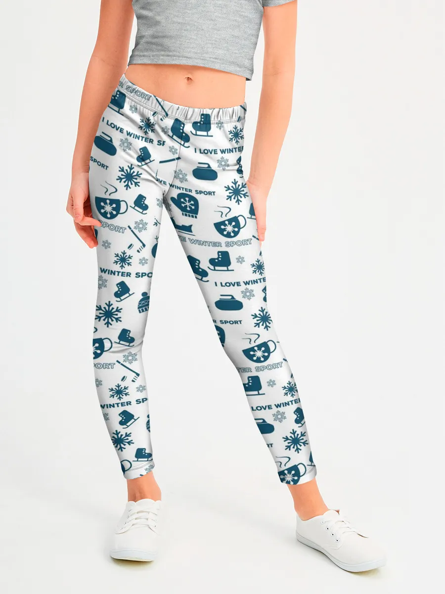 Леггинсы для девочки / Зимние виды спорта