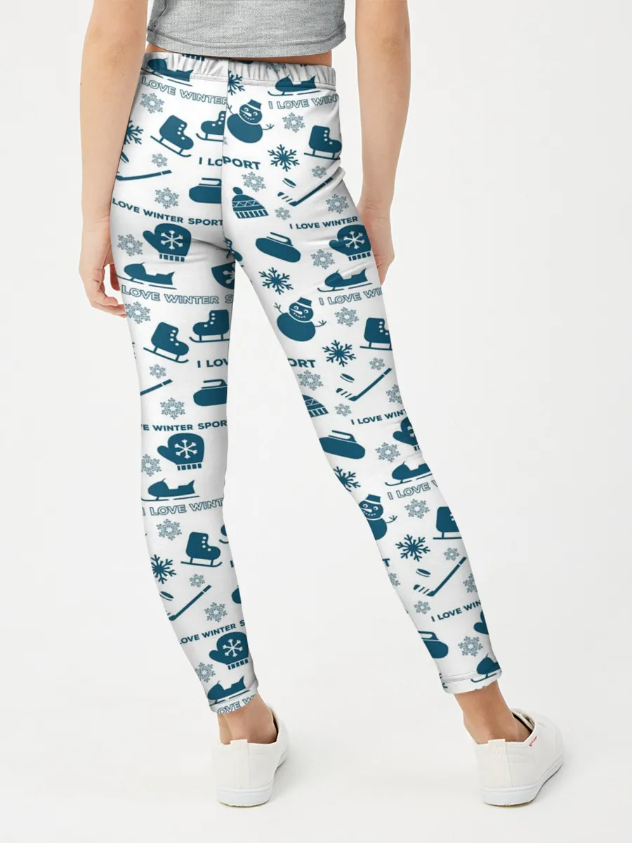 Леггинсы для девочки / Зимние виды спорта