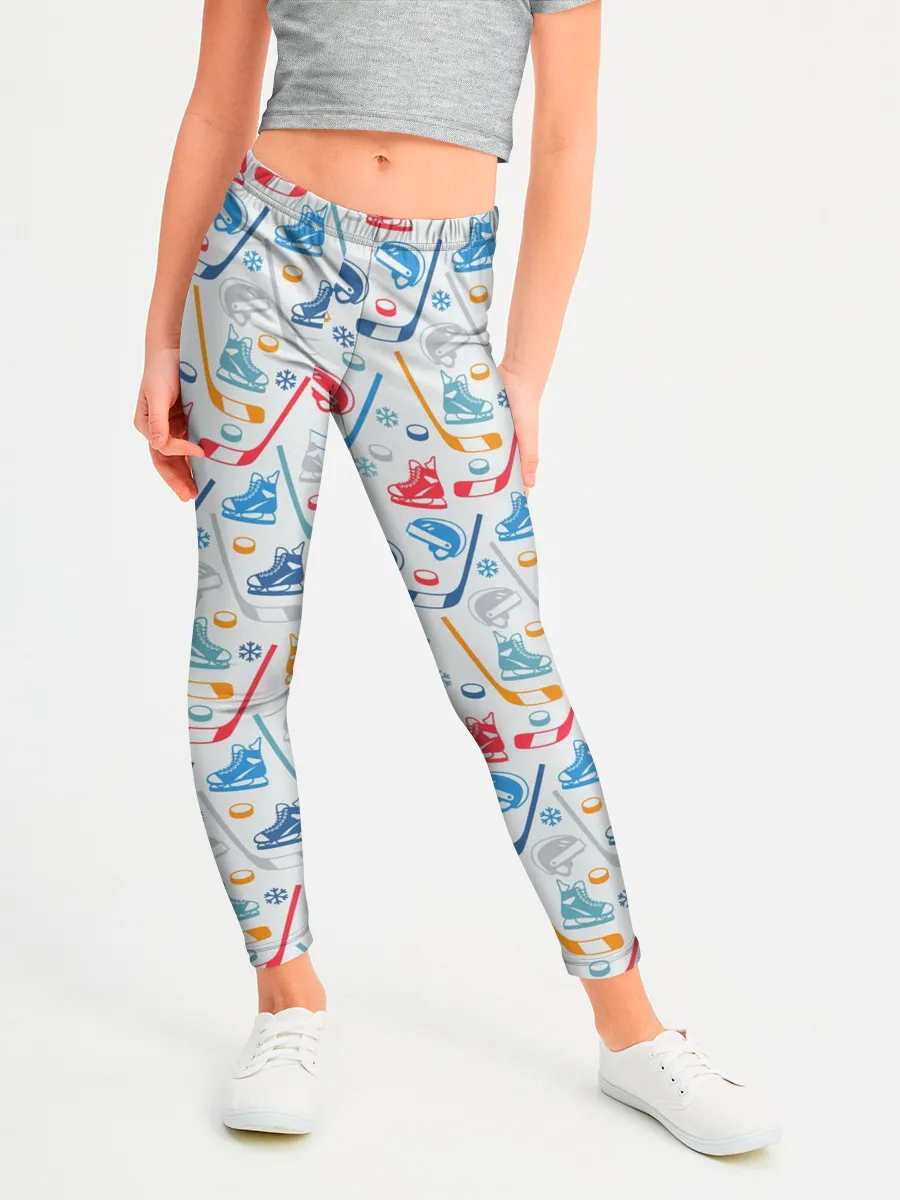 Леггинсы для девочки / Хоккей