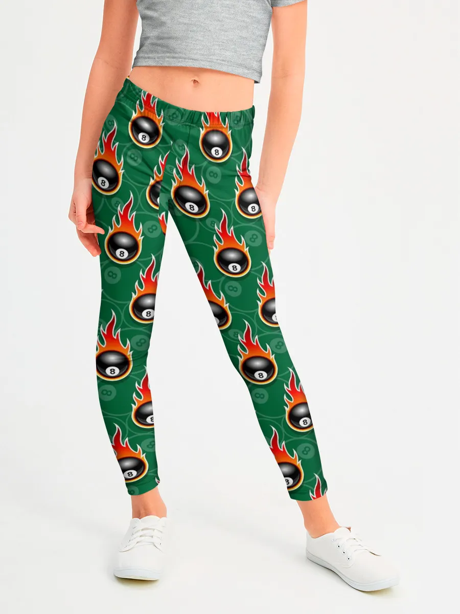 Леггинсы для девочки / бильярд-восьмёрка