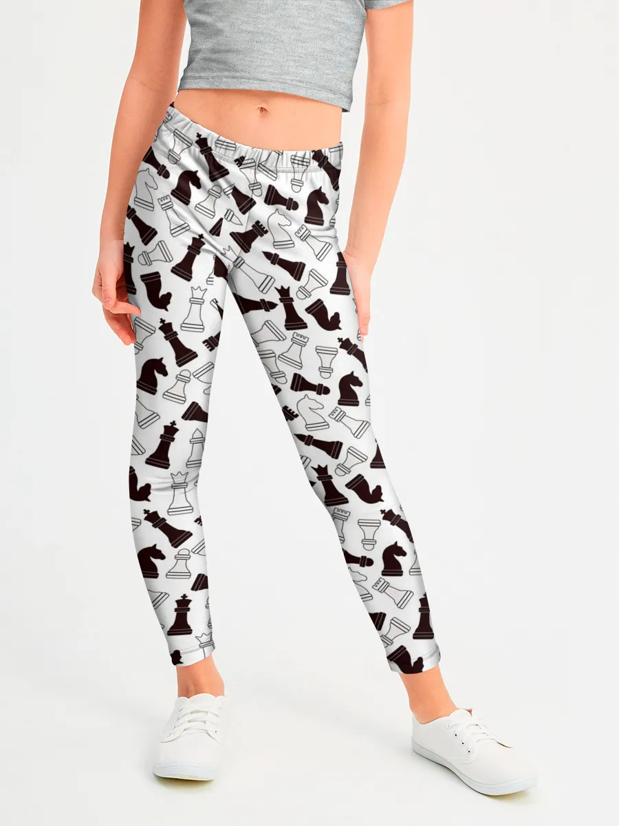 Леггинсы для девочки / Шахматные Фигуры
