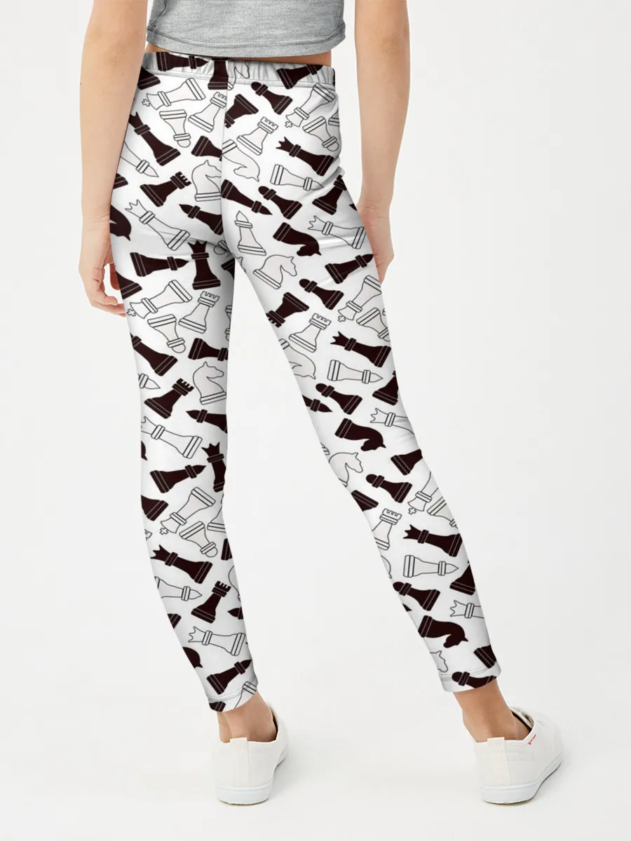 Леггинсы для девочки / Шахматные Фигуры