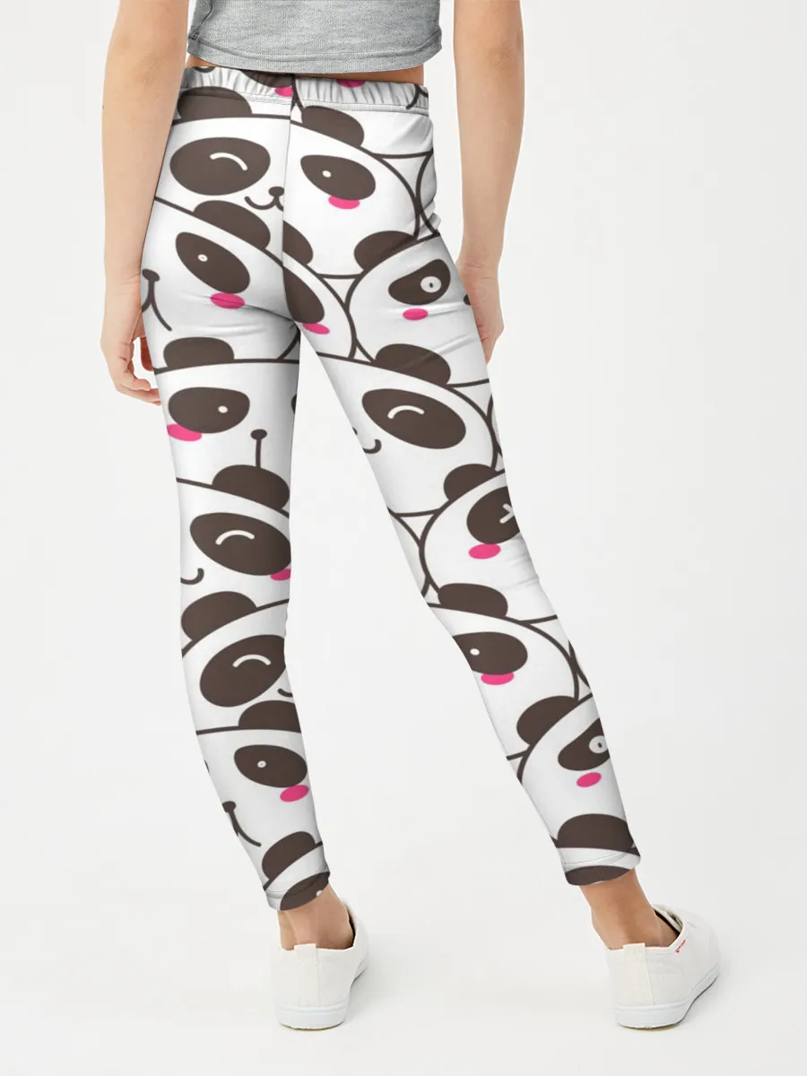 Леггинсы для девочки / Панд много не бывает