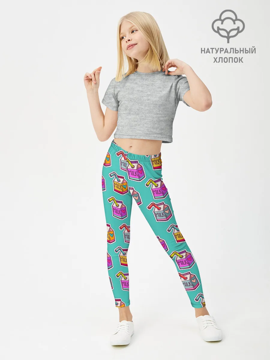 Леггинсы для девочки / Коробки молока MILK